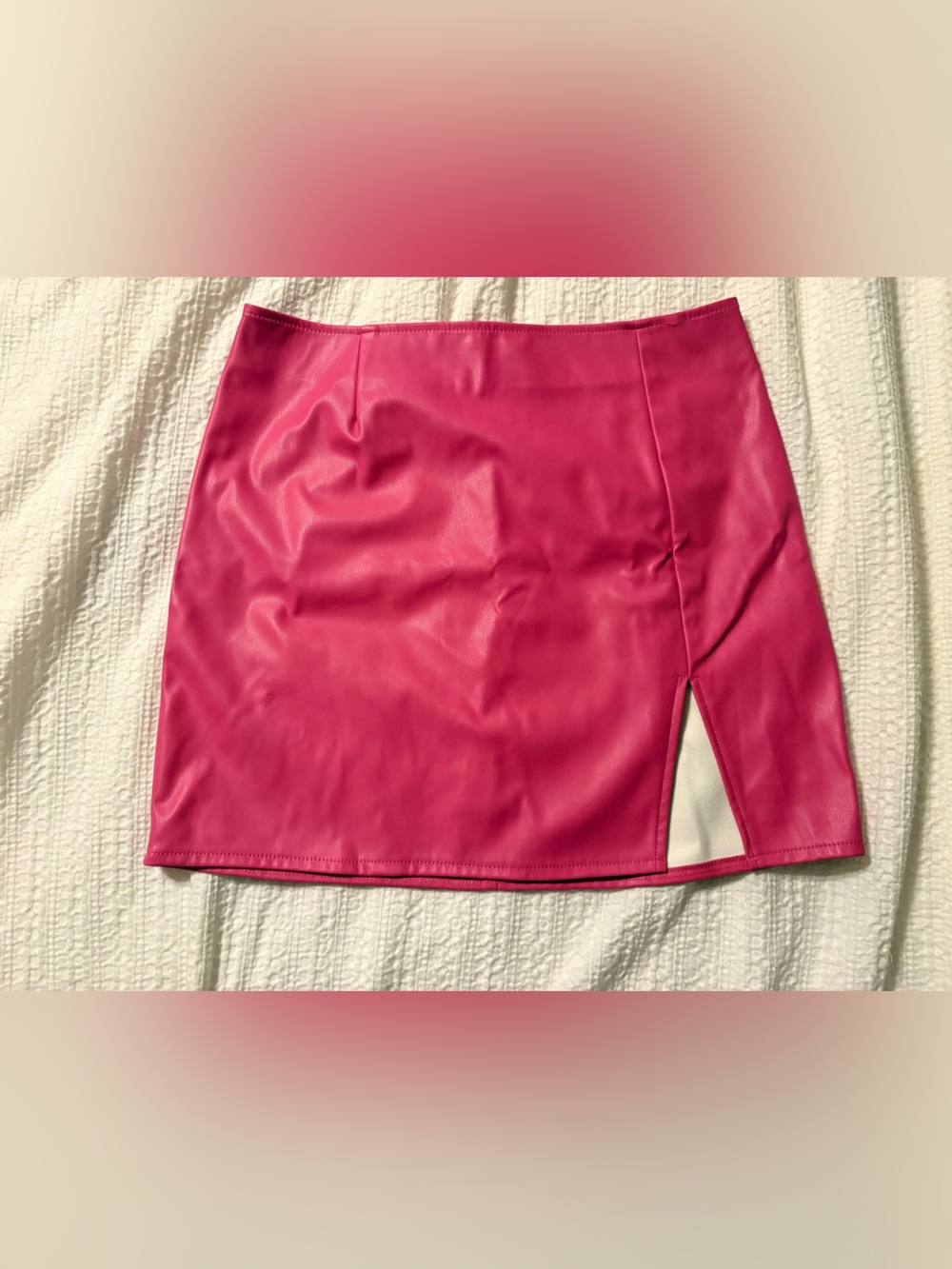 Cute pink skirt pleather